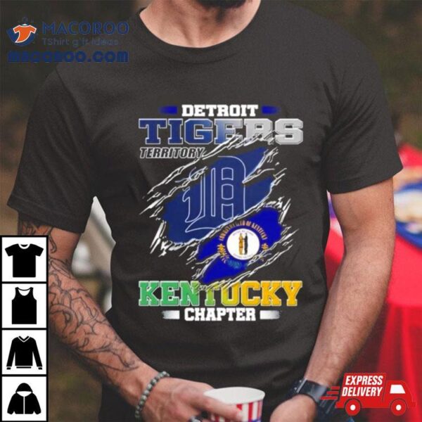 Blood Inside Me Detroit Tigers Territory Kentucky Chapter Shirt