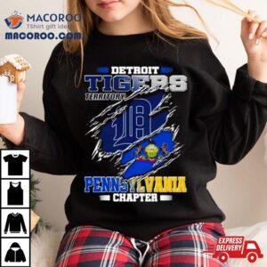 Blood Inside Me Detroit Tigers Territory Pennsylvania Chapter Tshirt