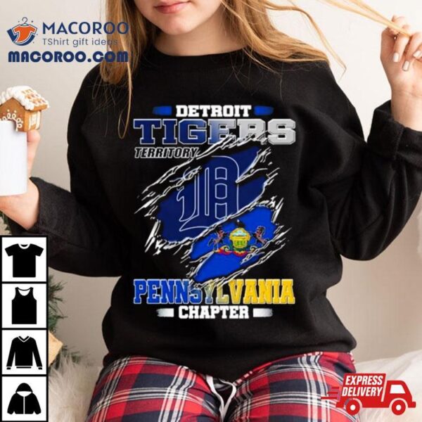 Blood Inside Me Detroit Tigers Territory Pennsylvania Chapter Shirt