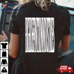 Blue Barcode Puff Prin Tshirt