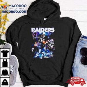 Bo Jackson Los Angeles Raiders Lightning Vintage Shirt