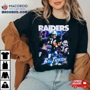 Bo Jackson Los Angeles Raiders Lightning Vintage Tshirt