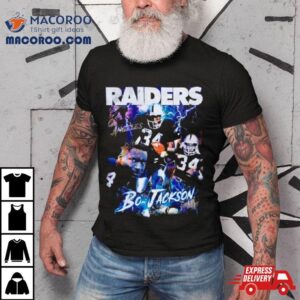 Bo Jackson Los Angeles Raiders Lightning Vintage Tshirt