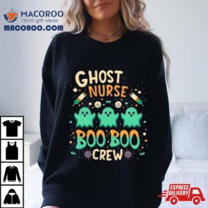 Boo Boo Crew Nurse Ghost Funny Halloween Tshirt