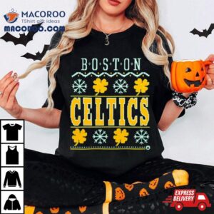 Boston Celtics Holiday Ugly Christmas Tshirt