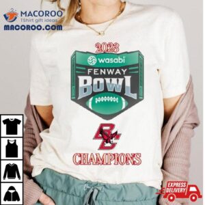 Boston College Eagles Football Wasabi Fenway Bowl Champions Tshirt