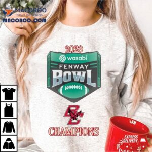 Boston College Eagles Football Wasabi Fenway Bowl Champions Tshirt