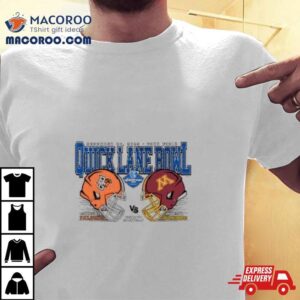 Bowling Green Falcons Vs Minnesota Golden Gophers Quick Lane Bowl Dueling Helmets Tshirt