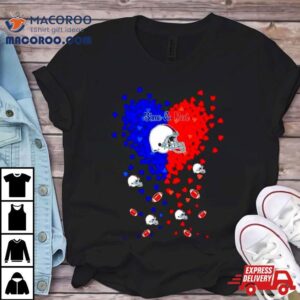 Buffalo Bills Football Royal Blue And Red In My Heart Shirt