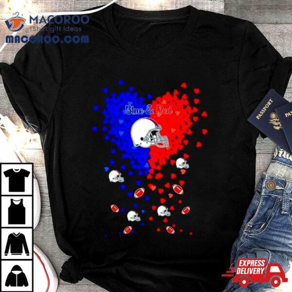 Buffalo Bills Football Royal Blue And Red In My Heart Shirt