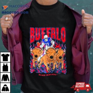 Buffalo Bills Football Skeleton Dead Threads Tshirt