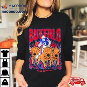 Buffalo Bills Football Skeleton Dead Threads Tshirt