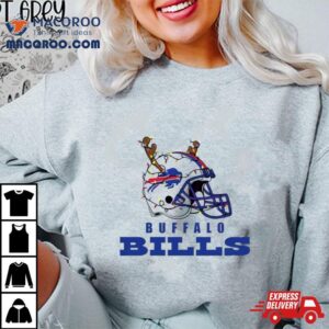 Buffalo Bills Helmet Deer Antlers Christmas T Shirt