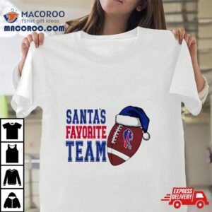 Buffalo Bills Santas Favorite Football Team Tshirt