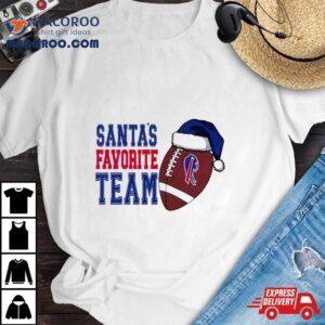 Buffalo Bills Santas Favorite Football Team Tshirt