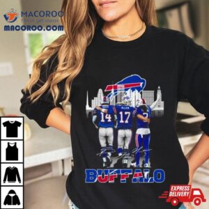 Buffalo Bills Stars Club Allen Diggs Hamlin Signatures Tshirt