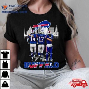 Buffalo Bills Stars Club Allen Diggs Hamlin Signatures Tshirt