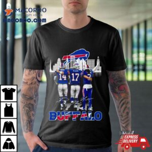 Buffalo Bills Stars Club Allen Diggs Hamlin Signatures Tshirt