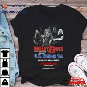 Bullet Boys Uk March 2024 Tour Shirt