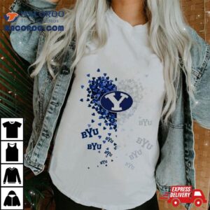 Byu Cougars Tiny Heart Shape Tshirt