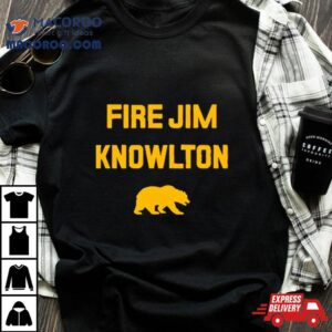 California Golden Bears Fire Jim Knowlton Tshirt