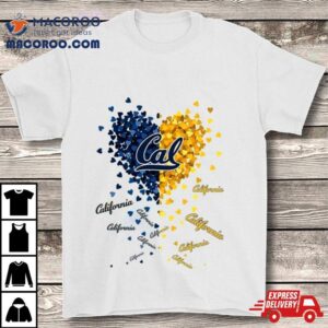 California Golden Bears Tiny Heart Shape Tshirt