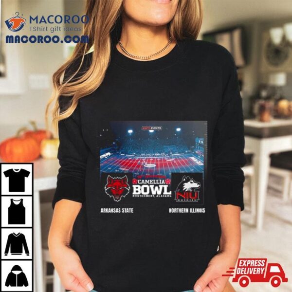 Camellia Bowl 2023 Arkansas State Vs Northern Illinois Cramton Bowl Montgomery Alabama College Football Bowl Games T Shirt