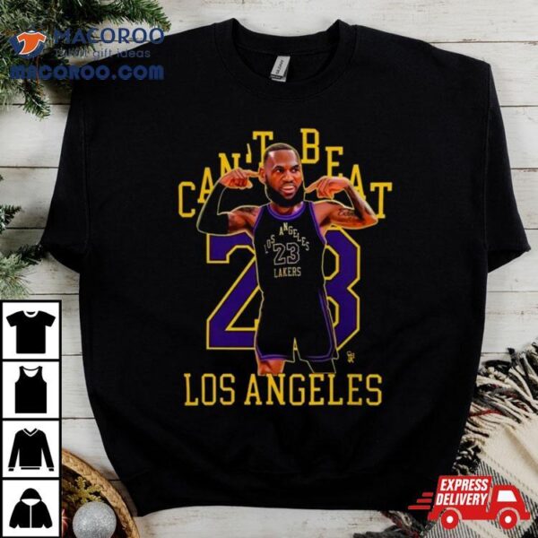 Can’t Beat La X Crazy Bron Los Angeles Lakers T Shirt