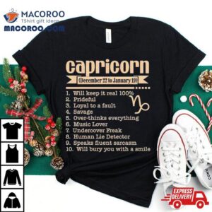 Capricorn December 22 To January 19 T Shirt