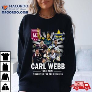 Carl Webb Thank You For The Memories Signatures Tshirt