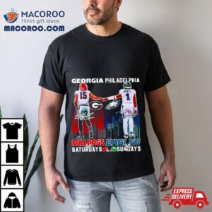 Carson Beck Georgia Bulldogs On Saturdays Jalen Hurts Philadelphia Eagles On Sundays Tshirt