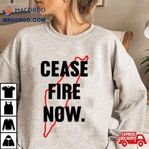 Cease Fire Now Free Palestine Tshirt