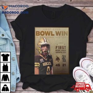 Celebrate Texas State Bobcats First Ever Bowl Win In Program History First Responder Bowl Champions Tshirt