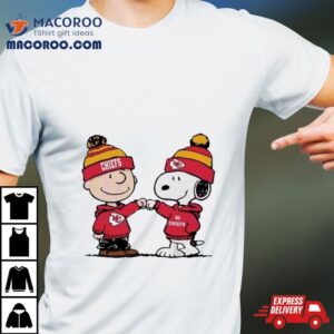 Charlie Brown And Snoopy Nfl Kansas City Chiefs Football Go Chiefs Cartoon Tshirt