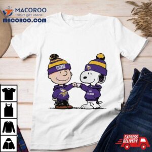 Charlie Brown And Snoopy Nfl Minnesota Vikings Football Go Vikings Cartoon Tshirt