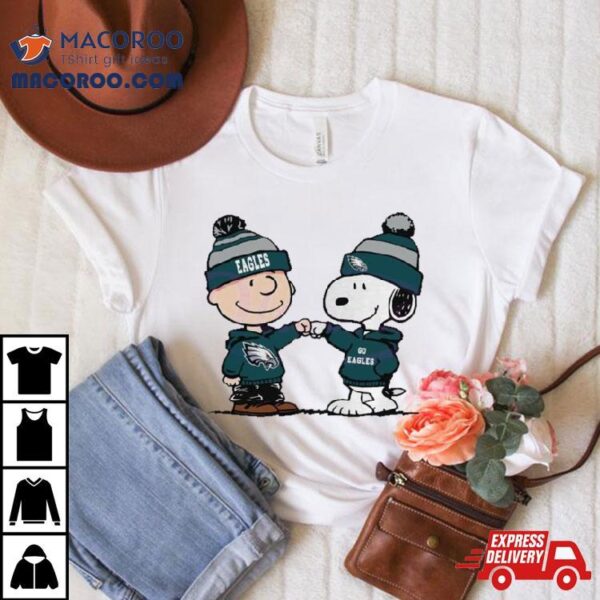 Charlie Brown And Snoopy Nfl Philadelphia Eagles Football Go Eagles Cartoon T Shirt