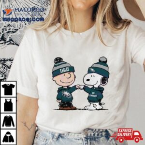 Charlie Brown And Snoopy Nfl Philadelphia Eagles Football Go Eagles Cartoon Tshirt