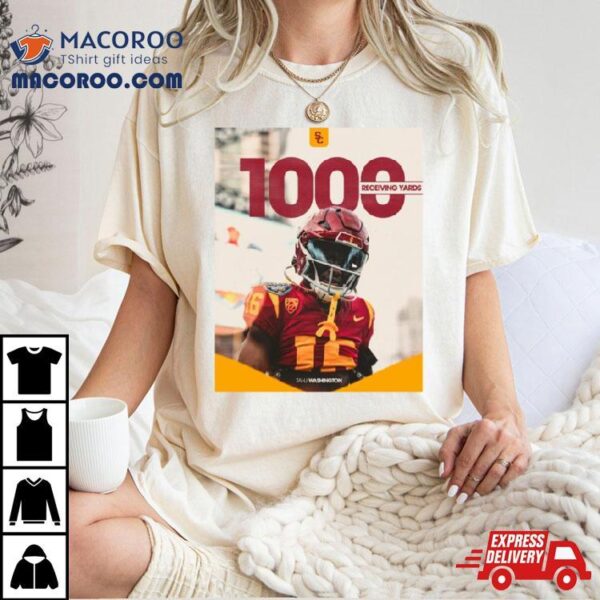 Chef Tahj Washington Usc Trojans 1000 Receiving Yards Season Shirt