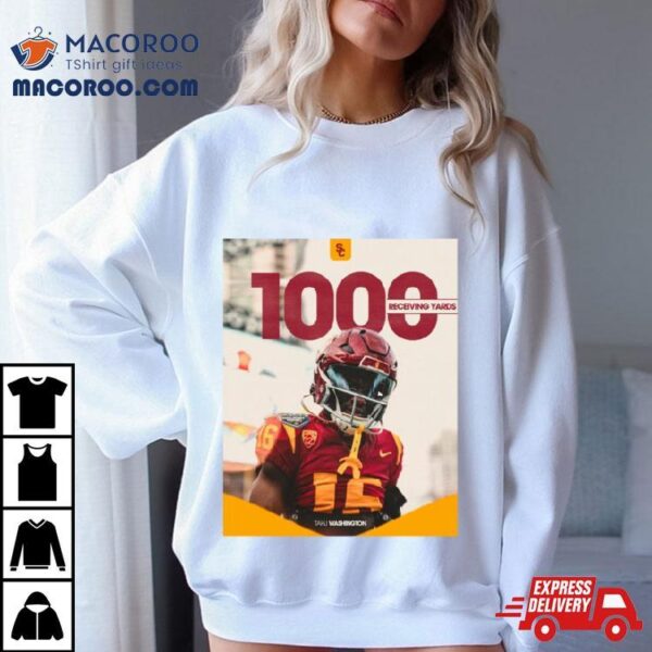 Chef Tahj Washington Usc Trojans 1000 Receiving Yards Season Shirt