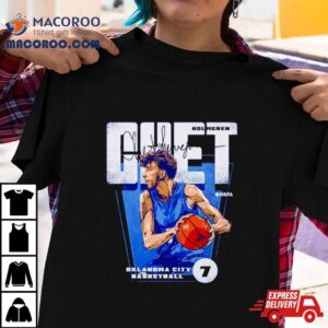 Chet Holmgren Oklahoma City Premiere Signature Tshirt