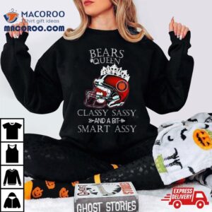 Chicago Bears Queen Classy Sassy And A Bit Smart Assy Helmet Tshirt