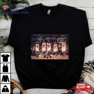 Chicago Bulls Legend Line Up Dennis Rodman Michael Jordan Scottie Pippen Signature Nba Tshirt