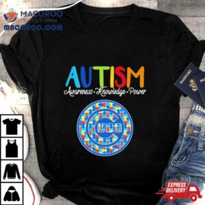 Chicago Cubs Autism Awareness Knowledge Power Tshirt