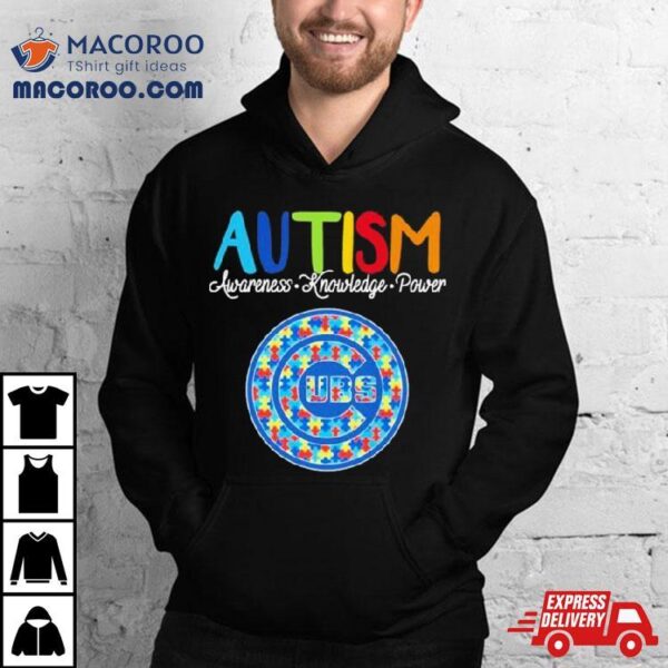 Chicago Cubs Autism Awareness Knowledge Power Shirt