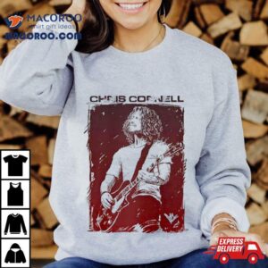 Chris Cornell Sketched Guitar T Shirt