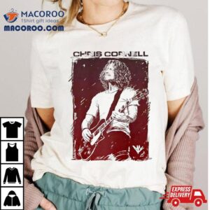 Chris Cornell Sketched Guitar Tshirt