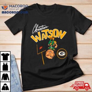 Christian Watson Green Bay Packers Cartoon Tshirt