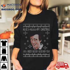 Christmas Alan Partridge A Haaaapy Christmas Knit Pattern Shirt