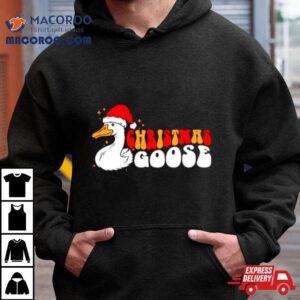 Christmas Goose Santa Tshirt