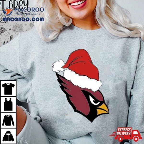 Christmas Holiday Arizona Cardinals Santa Logo Shirt